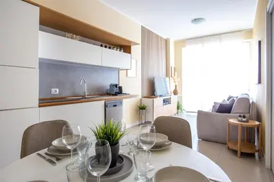 Cucina o angolo cottura di Jesolo Vista Lido - Family Deluxe Apartment