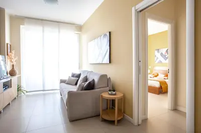 Area soggiorno di Jesolo Vista Lido - Family Deluxe Apartment