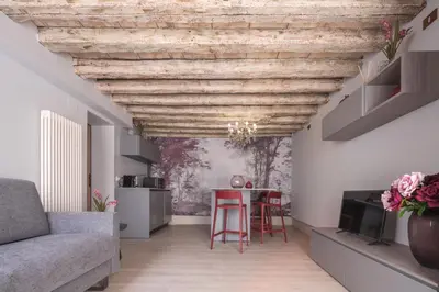 Area soggiorno di San Pietro Cozy Studio R&R
