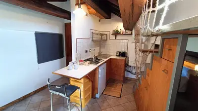 Cucina o angolo cottura di Ca' Marcello Terrace city 511 Altana Venice WIFI
