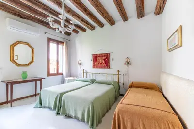Letto o letti in una camera di Ca' Bernardo