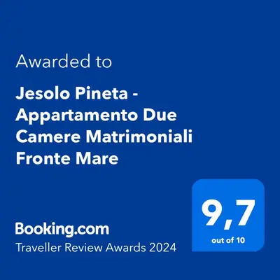Certificato, attestato, insegna o altro documento esposto da Jesolo Pineta - Appartamento Due Camere Matrimoniali Fronte Mare