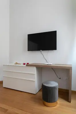 TV o dispositivi per l'intrattenimento presso Rialto Bridge Lovely Apartment