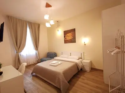 Letto o letti in una camera di Casa di Serena