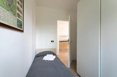 Letto o letti in una camera di Casetta della Margherita - Vicenza san Paolo