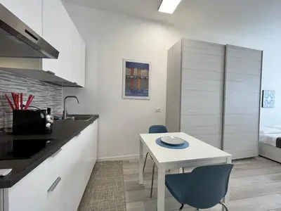 Cucina o angolo cottura di Appartamento ai Portici di Via Savonarola