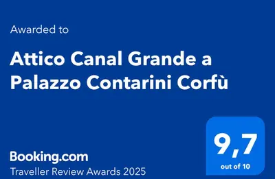 Certificato, attestato, insegna o altro documento esposto da Attico Canal Grande a Palazzo Contarini Corfù