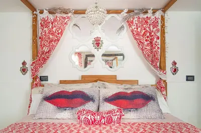 Letto o letti in una camera di Ca’ Dell’Angelo