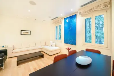 Area soggiorno di Ca' Santa Eufemia, cozy and classy, sleep 4