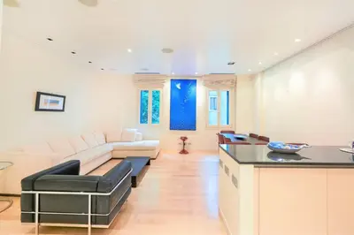 Area soggiorno di Ca' Santa Eufemia, cozy and classy, sleep 4