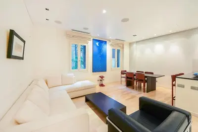 Area soggiorno di Ca' Santa Eufemia, cozy and classy, sleep 4
