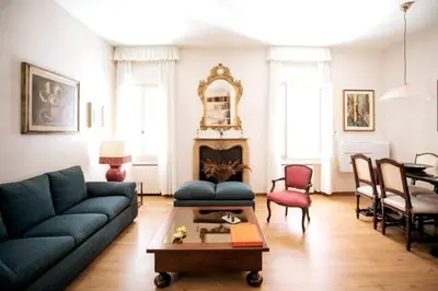 Area soggiorno di Classy spacious apartment close to St.Mark square