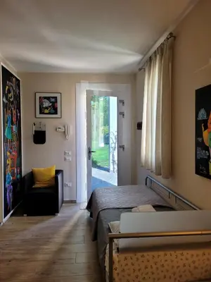 Letto o letti in una camera di La casa di Bruno