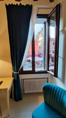 Area soggiorno di Venice San Filippo Apartment