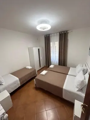 Letto o letti in una camera di Casa di sara
