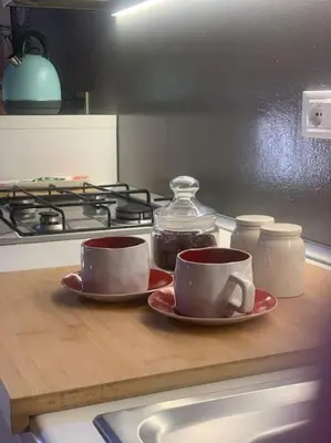 Set per la preparazione di tè e caffè presso Attico96 Intero appartamento in centro storico