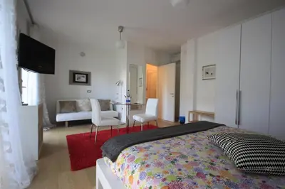 Letto o letti in una camera di La Lanterna