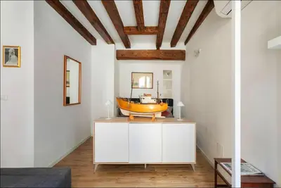 Area soggiorno di Cà 3 Leoni - Romantic House in the heart of Venice