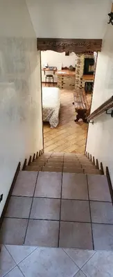 Letto o letti in una camera di Villa Elena