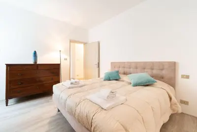 Letto o letti in una camera di Stin House