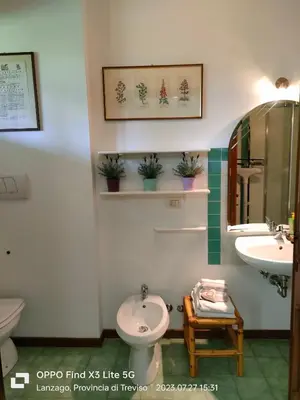 Bagno di Villa Miani camera floreale