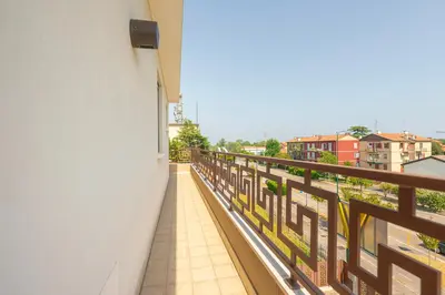 Balcone o terrazza di Venice New Luxury Penthouse - free parking and roof terrace
