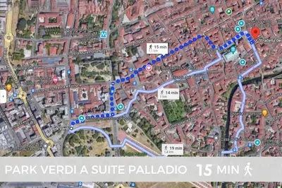 Planimetria di Suite Palladio Centro Vicenza A 2 Passi da Piazza dei Signori Check-in Veloce