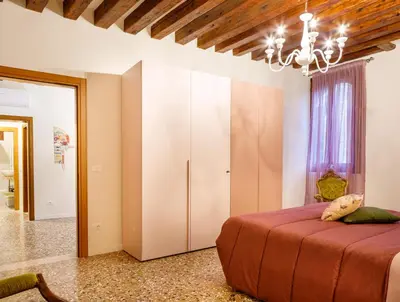 Letto o letti in una camera di Ca'Ada