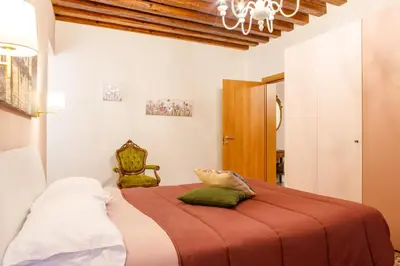Letto o letti in una camera di Ca'Ada