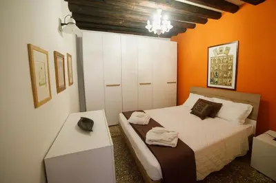 Letto o letti in una camera di Ca Morgana a Rialto