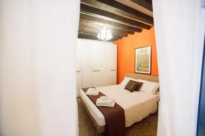 Letto o letti in una camera di Ca Morgana a Rialto