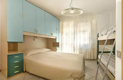 Letto o letti in una camera di Villa Hanna