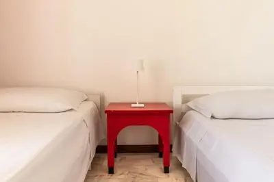 Letto o letti in una camera di Vintage@TheRiver