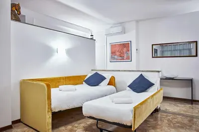 Area soggiorno di Rossi Apartment Free Parking