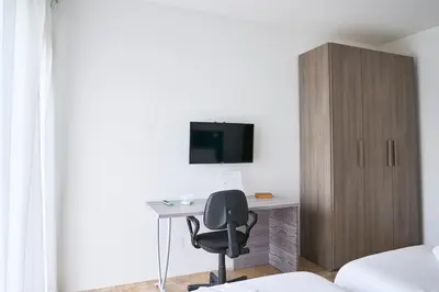 TV o dispositivi per l'intrattenimento presso Rossi Apartment Free Parking