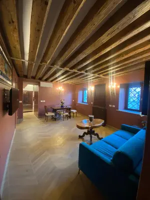 Area soggiorno di Dimora Contarini Charm Apartment on Grand Canal