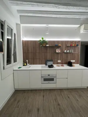 Cucina o angolo cottura di Ca' Rioba - Patio Privato e Vista Canale a Cannaregio