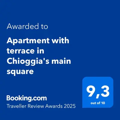Certificato, attestato, insegna o altro documento esposto da Apartment with terrace in Chioggia's main square