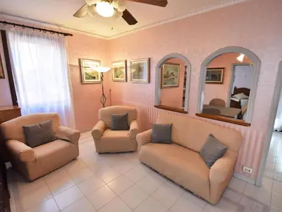 Area soggiorno di Apartment Valier by Interhome