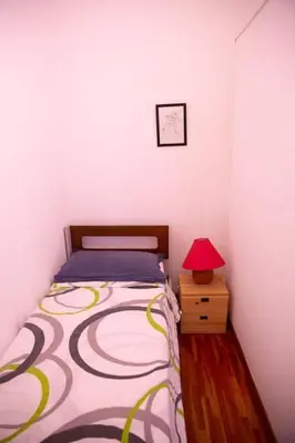 Letto o letti in una camera di Peaceful Portello home