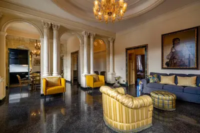 Area soggiorno di Ca' De Le Colonne - Luxury Grand Canal View
