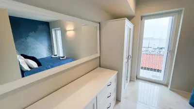 Letto o letti in una camera di Fairmont Seafront Acquamarine Suite by CaSa Check