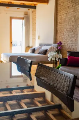 Area soggiorno di Palazzo CarpeDiem- Stay in the Heart of Prato della Valle