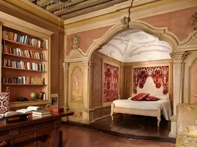 Letto o letti in una camera di Palazzo Lena Piano Nobile