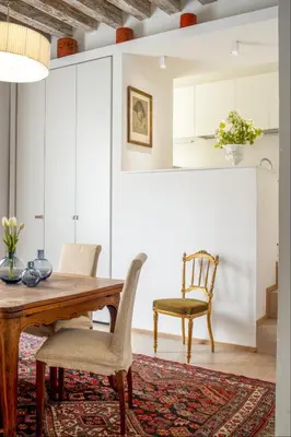 Area soggiorno di Miracoli Apartment with View on the Canal R&R