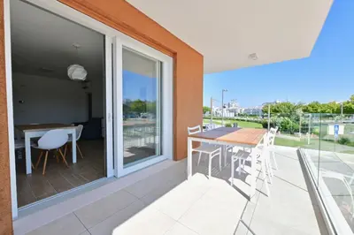 Balcone o terrazza di Sun Beach Apartments