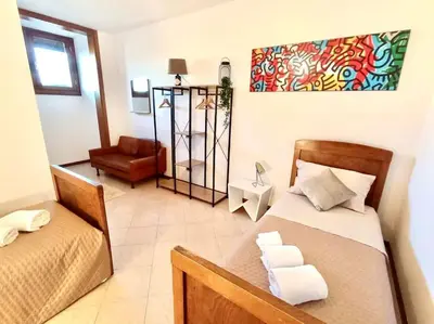 Letto o letti in una camera di Relax nelle colline del Prosecco