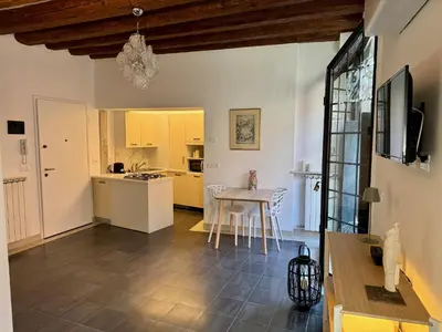 Cucina o angolo cottura di Ca Penini - canal view