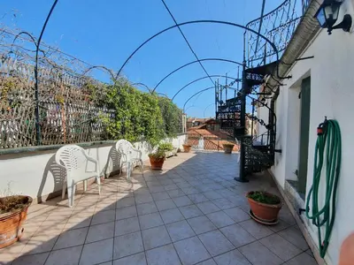 Balcone o terrazza di Apt. Magno, con doppia terrazza e vista mozzafiato