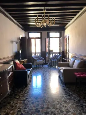 Area soggiorno di Apt. Magno, con doppia terrazza e vista mozzafiato